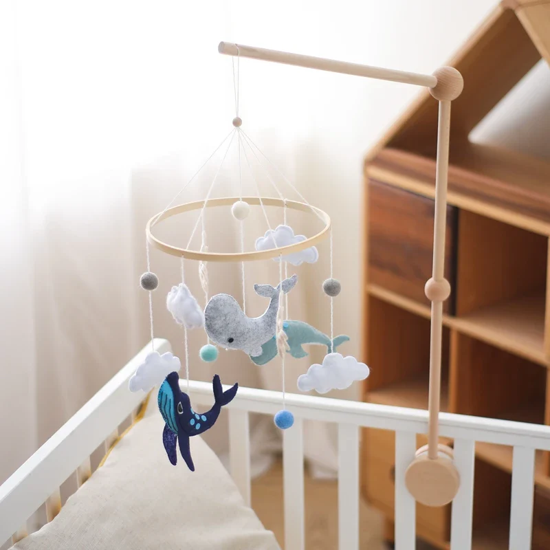 Dreamy Bear Crib Mobile with Soft Bells – Handmade Cloud & Star Nursery Decor - Image 52