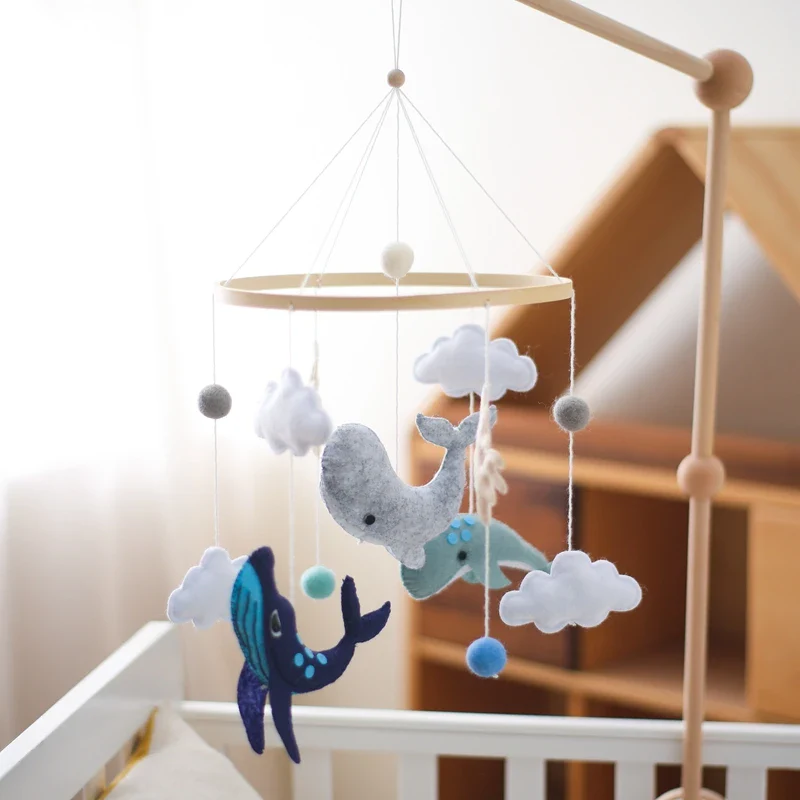 Dreamy Bear Crib Mobile with Soft Bells – Handmade Cloud & Star Nursery Decor - Image 53
