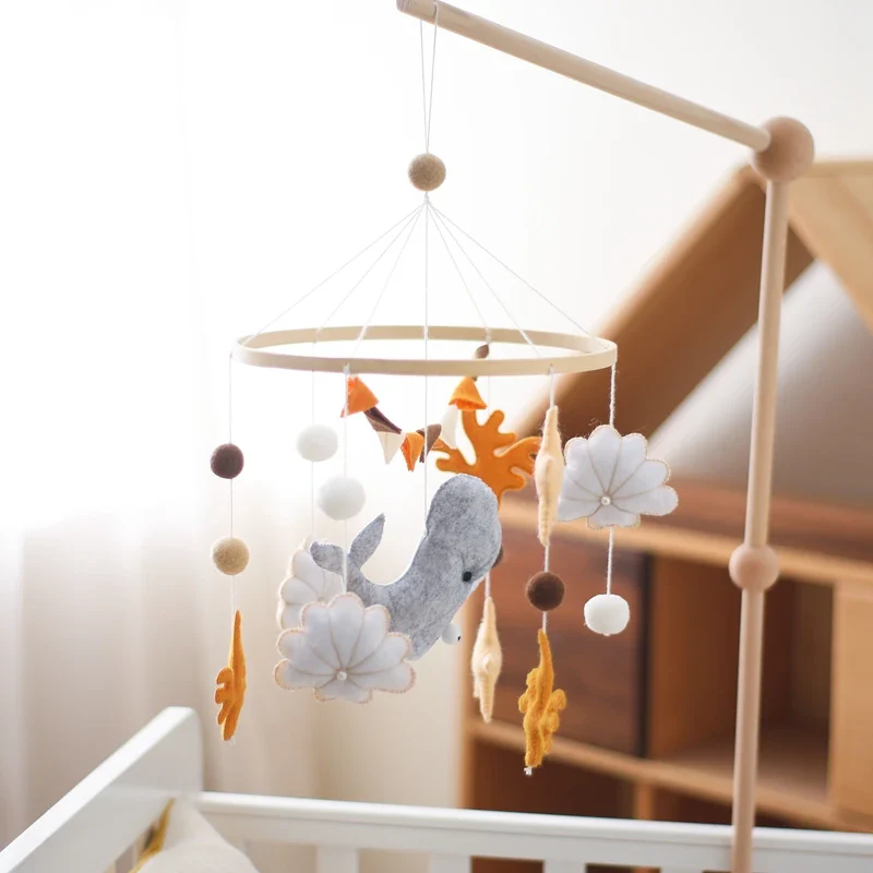 Dreamy Bear Crib Mobile with Soft Bells – Handmade Cloud & Star Nursery Decor - Image 54