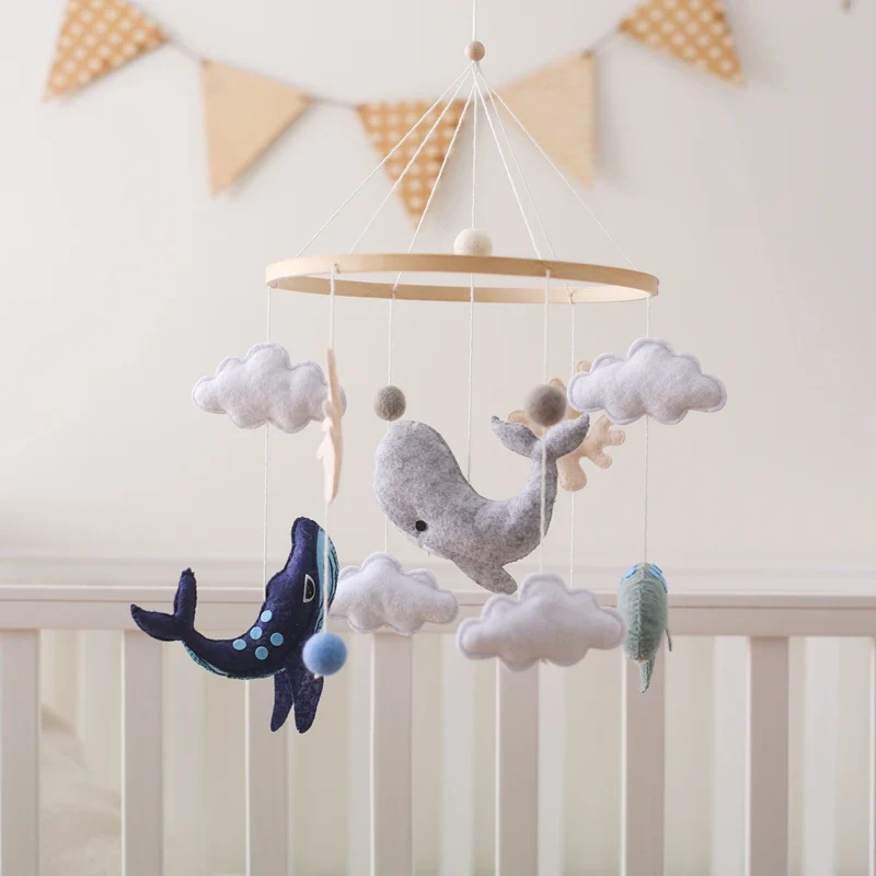 Dreamy Bear Crib Mobile with Soft Bells – Handmade Cloud & Star Nursery Decor - Image 55