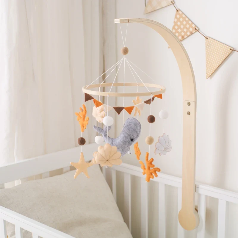 Dreamy Bear Crib Mobile with Soft Bells – Handmade Cloud & Star Nursery Decor - Image 58