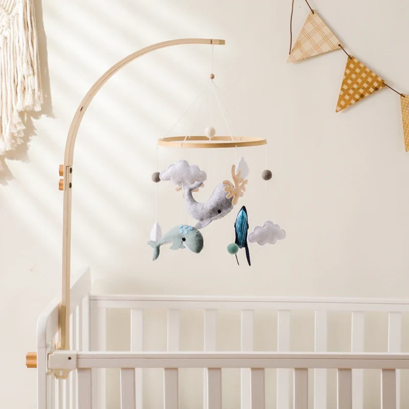 Dreamy Bear Crib Mobile with Soft Bells – Handmade Cloud & Star Nursery Decor - Image 61