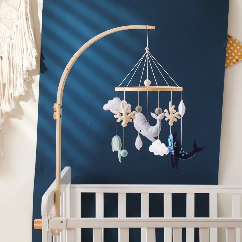 Dreamy Bear Crib Mobile with Soft Bells – Handmade Cloud & Star Nursery Decor - Image 62