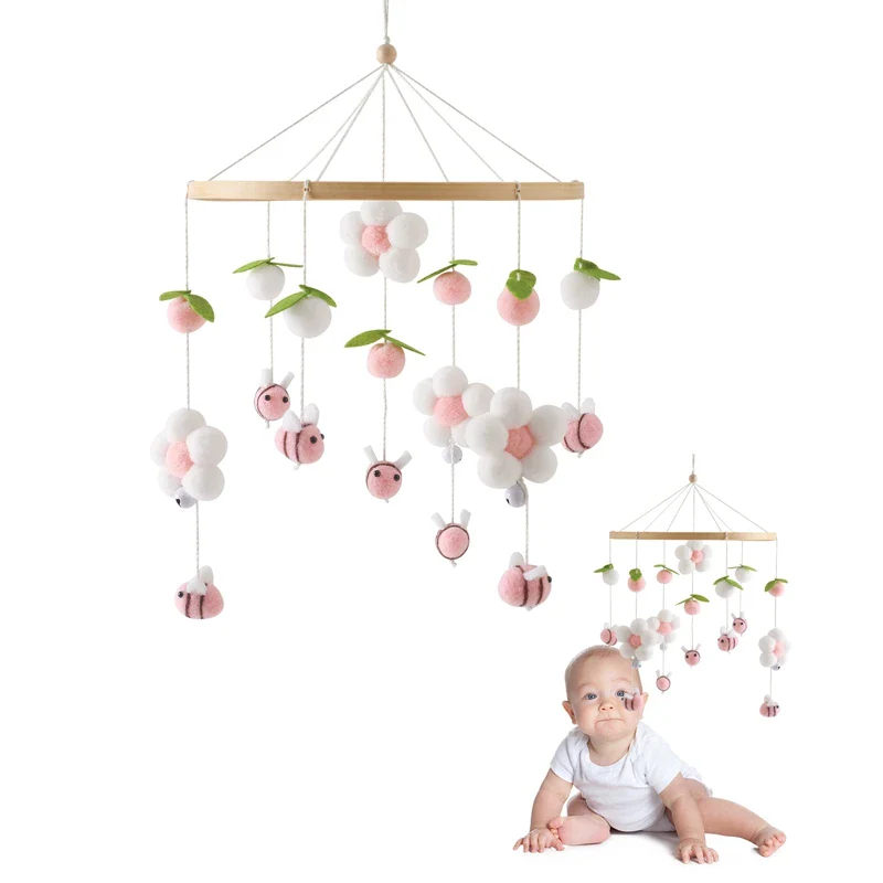 Dreamy Bear Crib Mobile with Soft Bells – Handmade Cloud & Star Nursery Decor - Image 64