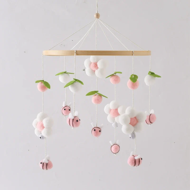 Dreamy Bear Crib Mobile with Soft Bells – Handmade Cloud & Star Nursery Decor - Image 67
