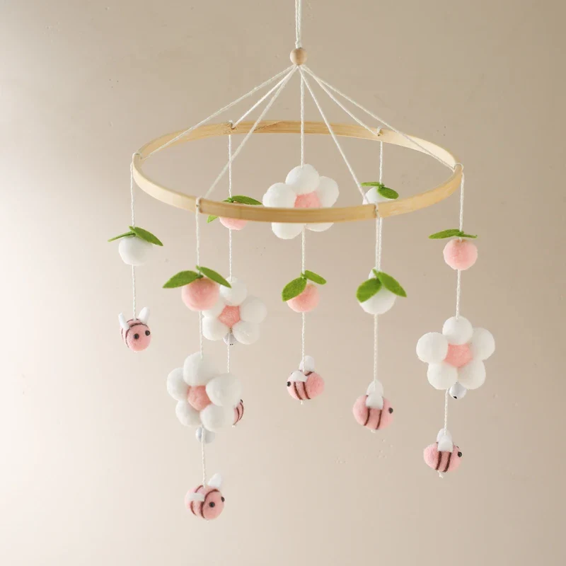 Dreamy Bear Crib Mobile with Soft Bells – Handmade Cloud & Star Nursery Decor - Image 68