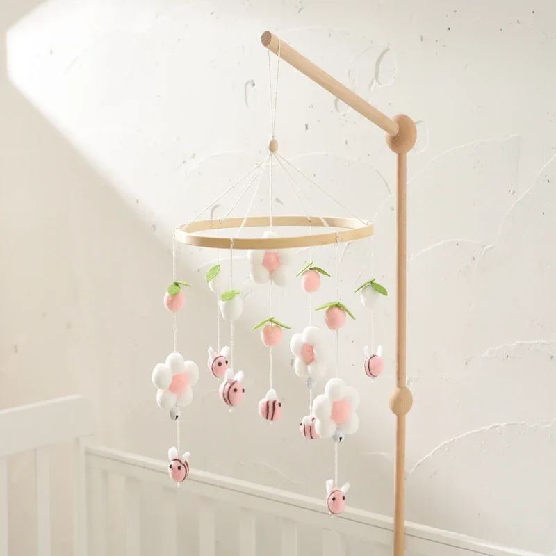 Dreamy Bear Crib Mobile with Soft Bells – Handmade Cloud & Star Nursery Decor - Image 70