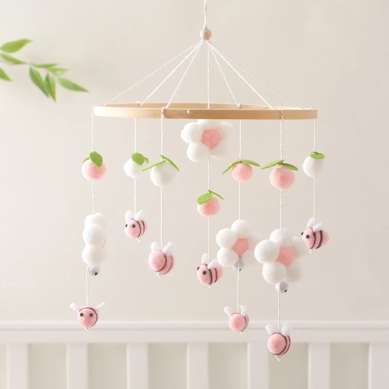 Dreamy Bear Crib Mobile with Soft Bells – Handmade Cloud & Star Nursery Decor - Image 73