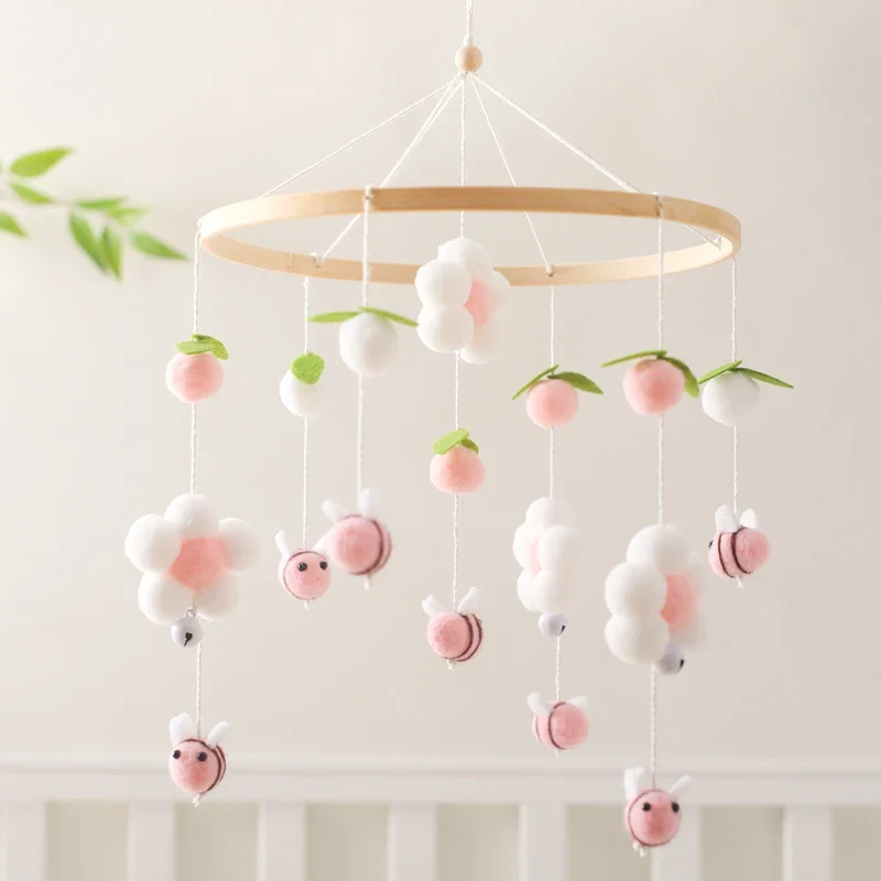Dreamy Bear Crib Mobile with Soft Bells – Handmade Cloud & Star Nursery Decor - Image 77