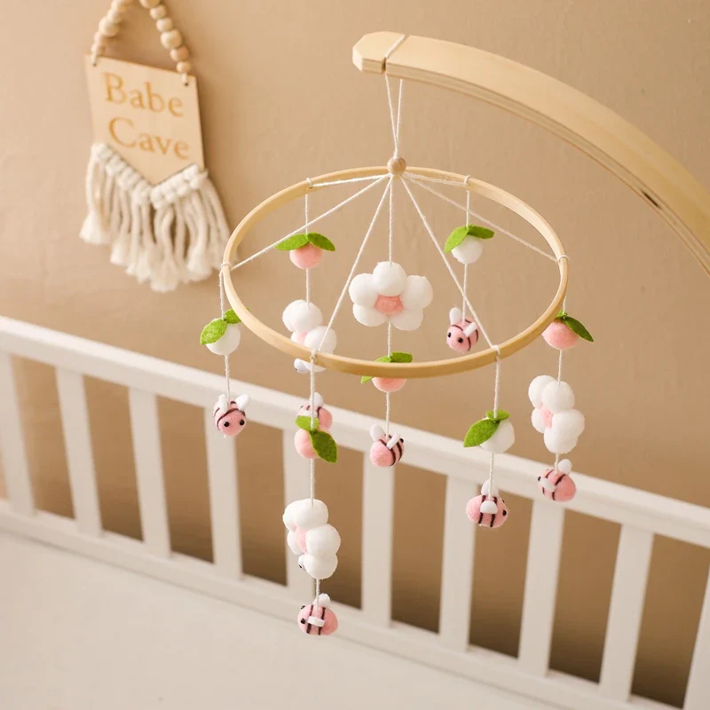 Dreamy Bear Crib Mobile with Soft Bells – Handmade Cloud & Star Nursery Decor - Image 80
