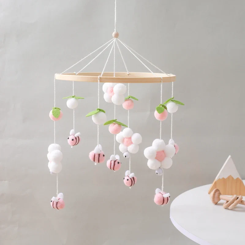 Dreamy Bear Crib Mobile with Soft Bells – Handmade Cloud & Star Nursery Decor - Image 81