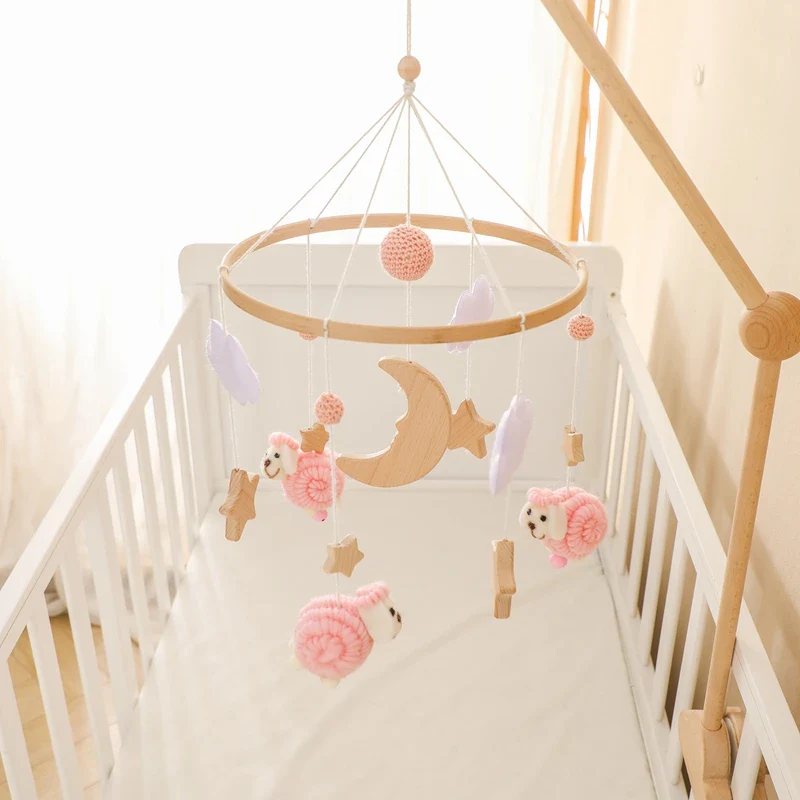 Dreamy Bear Crib Mobile with Soft Bells – Handmade Cloud & Star Nursery Decor - Image 87