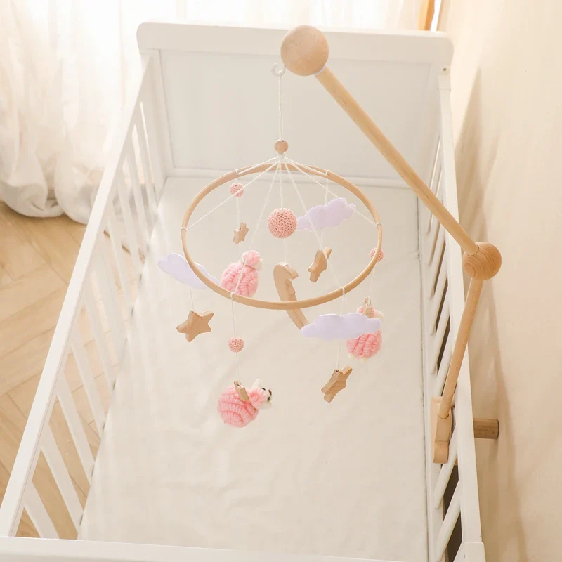 Dreamy Bear Crib Mobile with Soft Bells – Handmade Cloud & Star Nursery Decor - Image 88