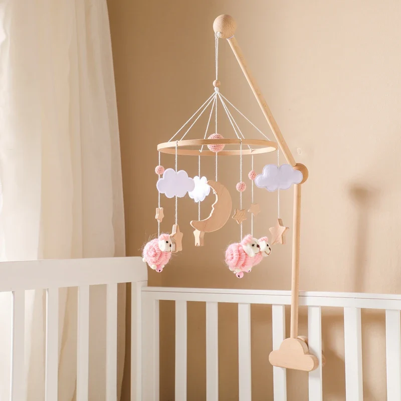 Dreamy Bear Crib Mobile with Soft Bells – Handmade Cloud & Star Nursery Decor - Image 89