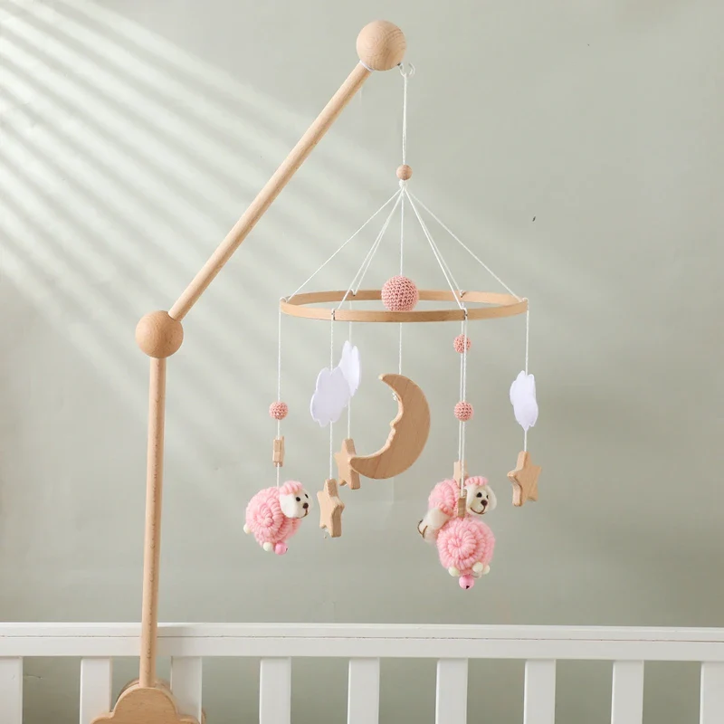 Dreamy Bear Crib Mobile with Soft Bells – Handmade Cloud & Star Nursery Decor - Image 94