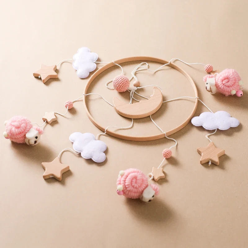 Dreamy Bear Crib Mobile with Soft Bells – Handmade Cloud & Star Nursery Decor - Image 99