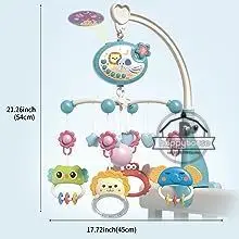 Crib Mobile Remote Music Light Newborn Sensory Toys - Image 18