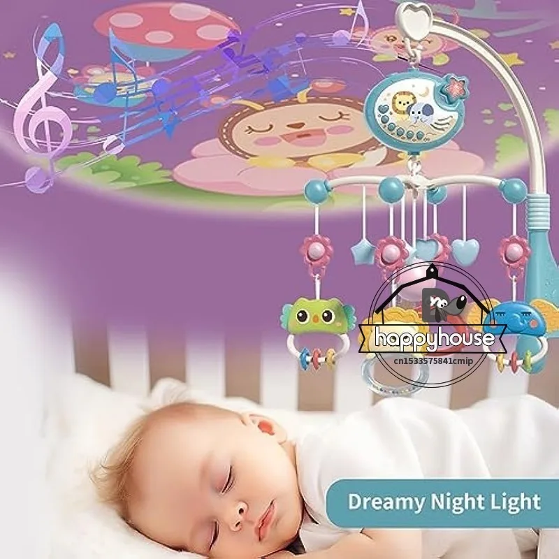 Crib Mobile Remote Music Light Newborn Sensory Toys - Image 22