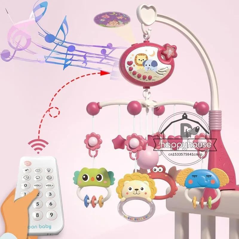 Crib Mobile Remote Music Light Newborn Sensory Toys - Image 23