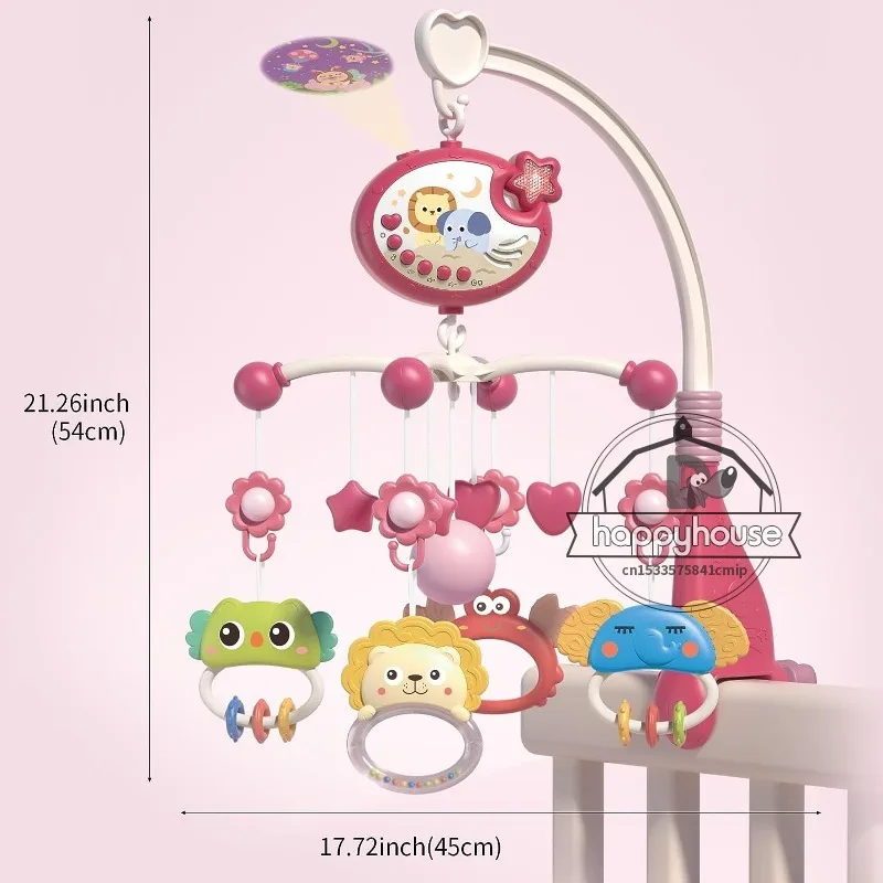 Crib Mobile Remote Music Light Newborn Sensory Toys - Image 26