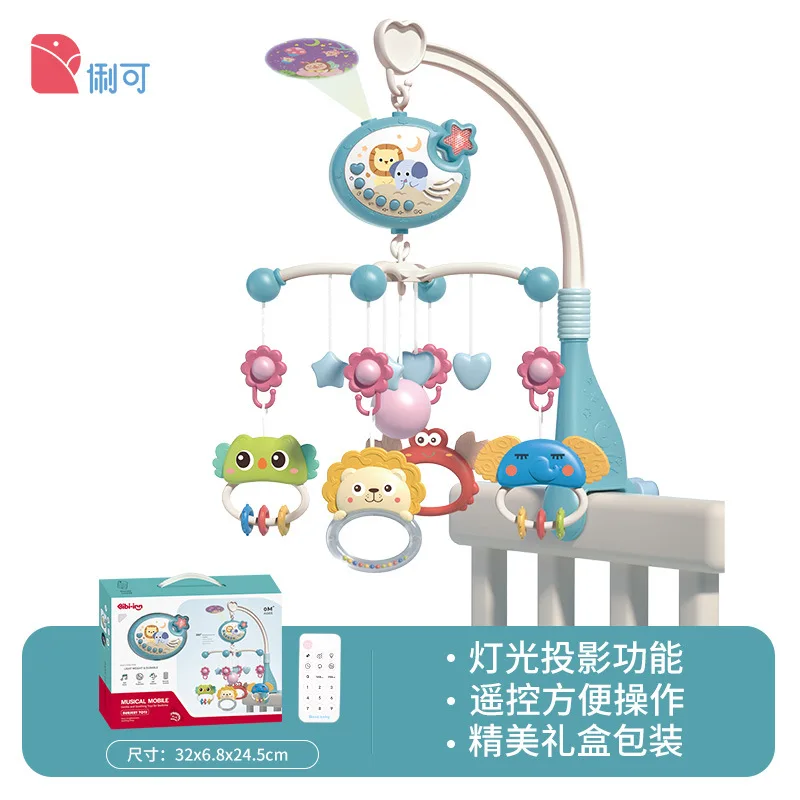 Crib Mobile Remote Music Light Newborn Sensory Toys - Image 35