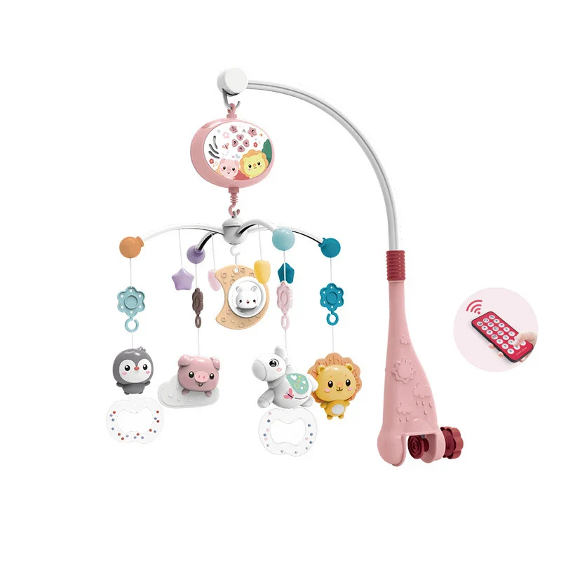 Crib Mobile Remote Music Light Newborn Sensory Toys - Image 36