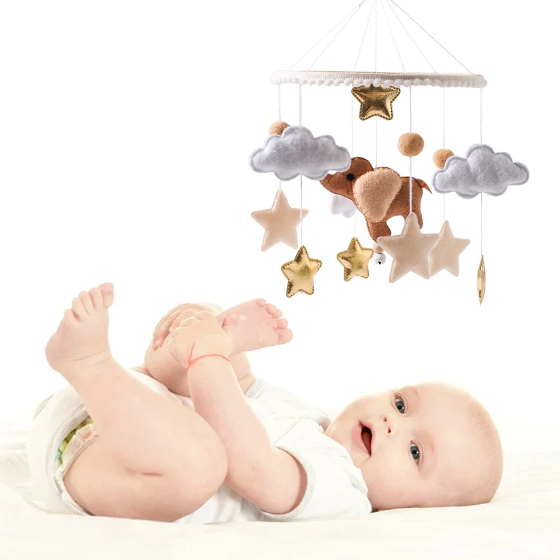 Hot Air Balloon Crib Mobile Newborn Sensory Toys Soothing - Image 35