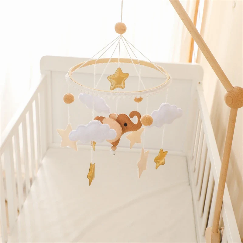 Hot Air Balloon Crib Mobile Newborn Sensory Toys Soothing - Image 37