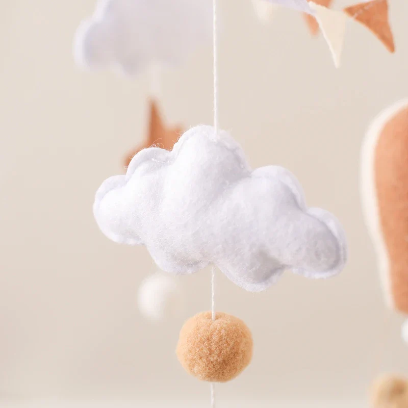 Hot Air Balloon Crib Mobile Newborn Sensory Toys Soothing - Image 5