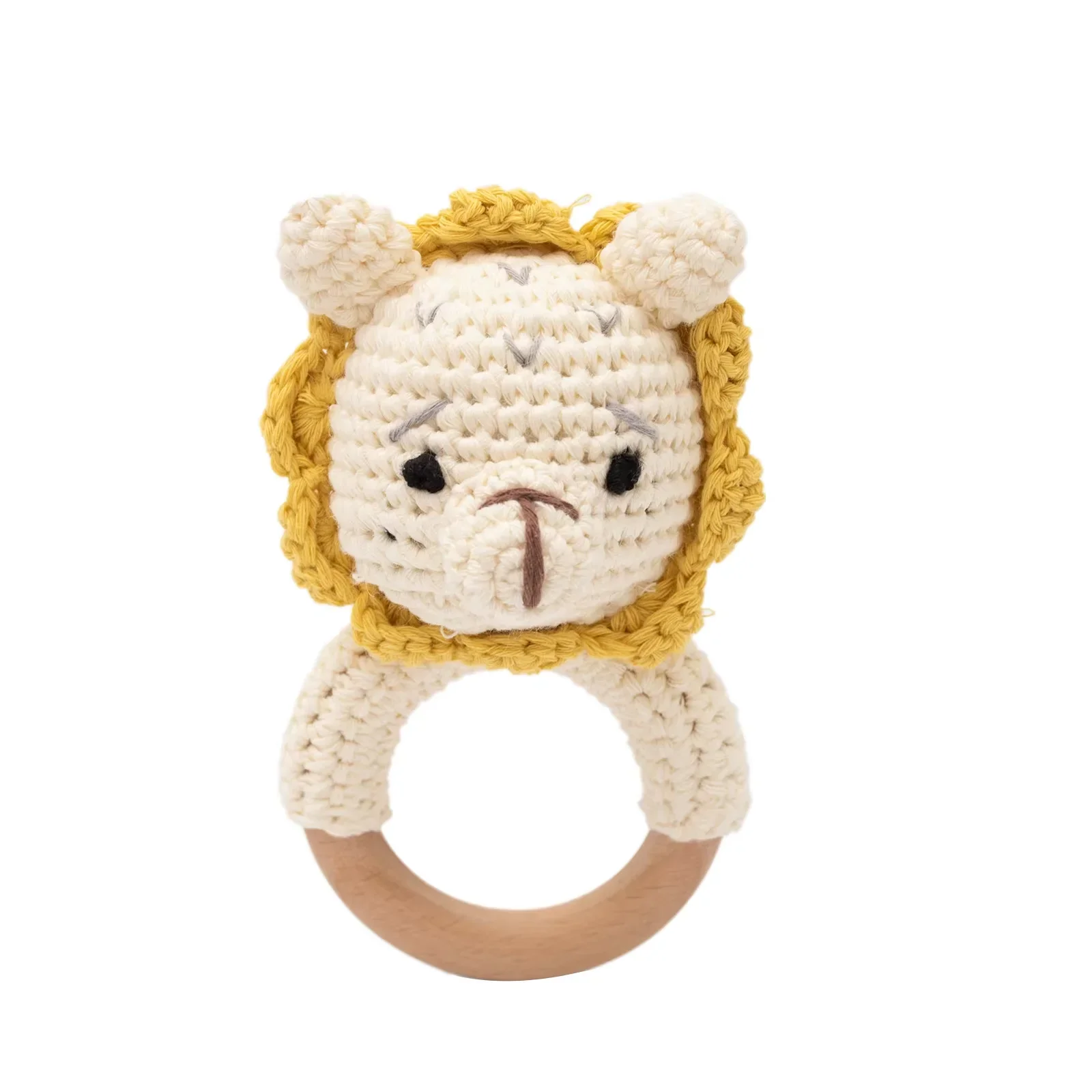 Baby Crochet Rattle Bunny Teether Newborn Sensory Toys - Image 27