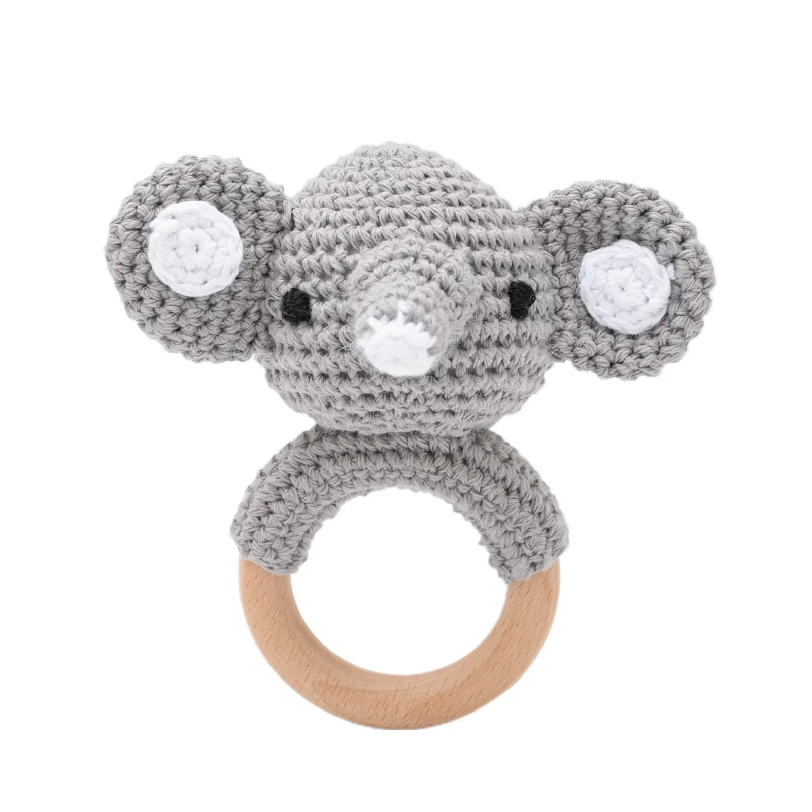 Baby Crochet Rattle Bunny Teether Newborn Sensory Toys - Image 28