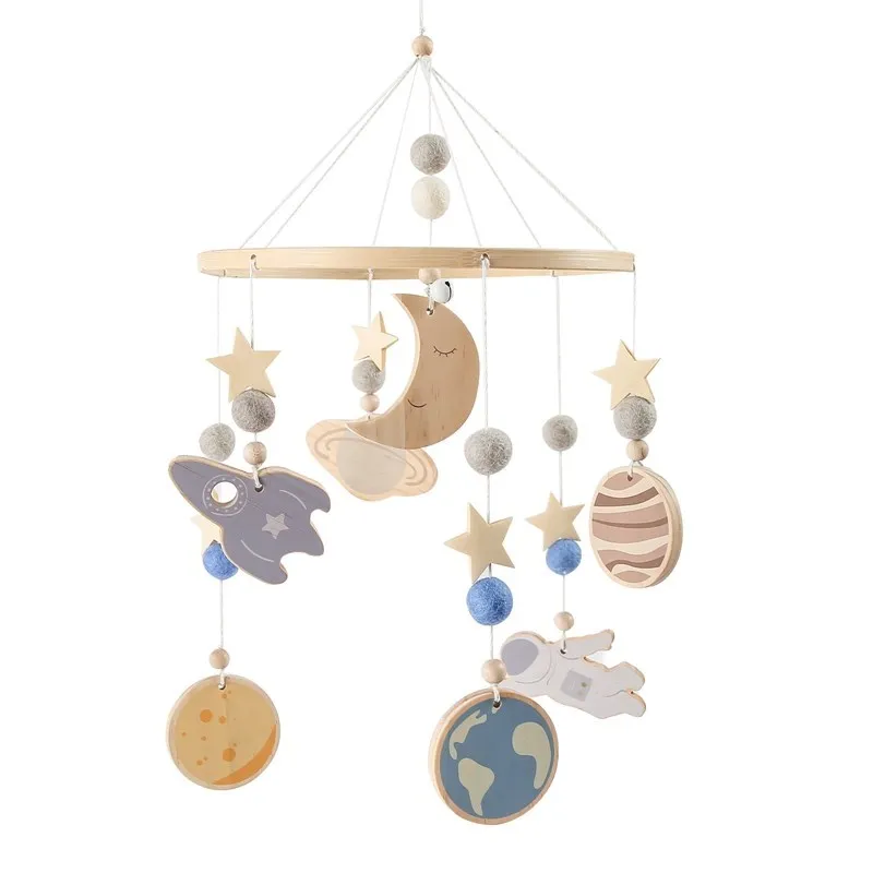 Wooden Baby Mobile With Music Box Newborn Sensory Toys - Image 39