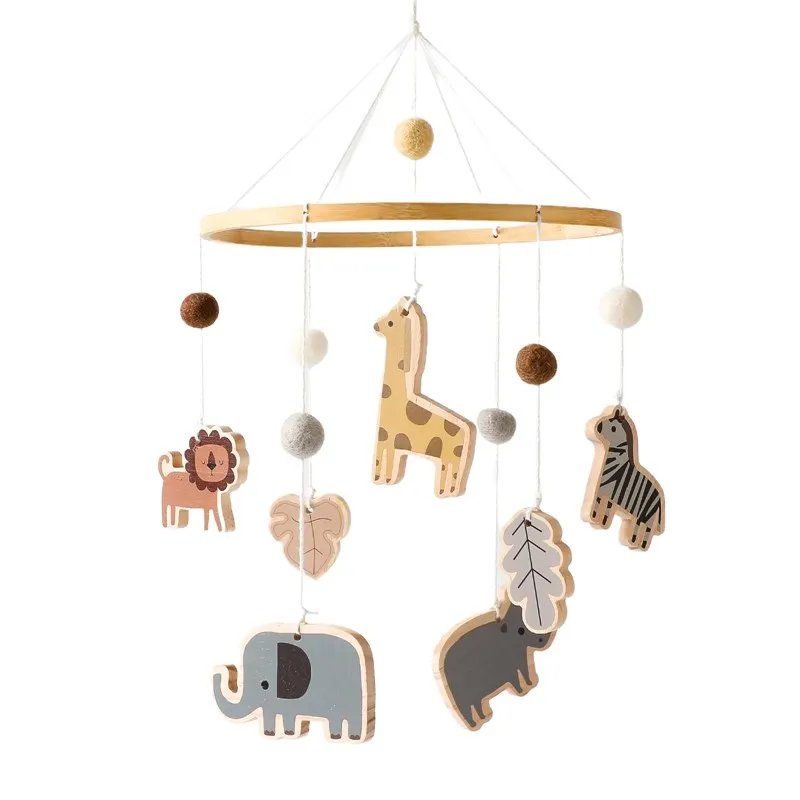 Baby Mobile Wooden Crib Hanging Toy Newborn Nursery Fall 2025 Soothing Music Developmental Gift - Image 15