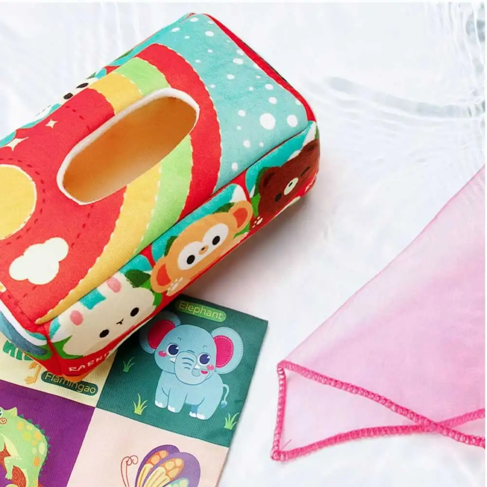 Montessori Cloth Tissue Box Toy Newborn Sensory Toys - Image 7