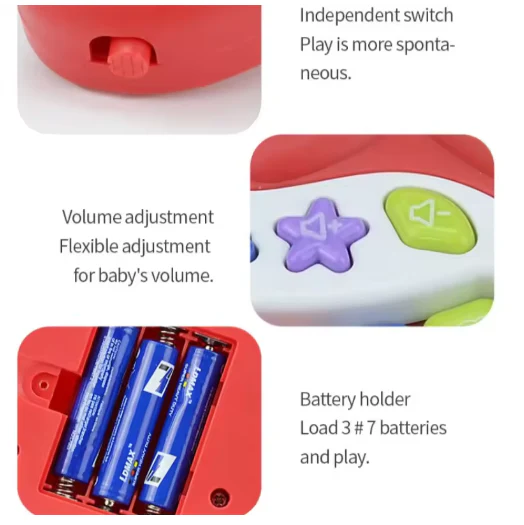 Baby Piano Music Toys Seahorse Electronic Piano for Kids Gifts Age 1 Plus - Image 3