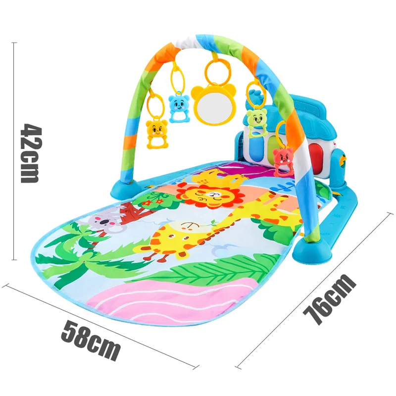 Baby Play Gym Piano Activity Mat With Hanging Toys Newborn Early Education Fall 2025 Sensory Motor Skill Gift - Image 6