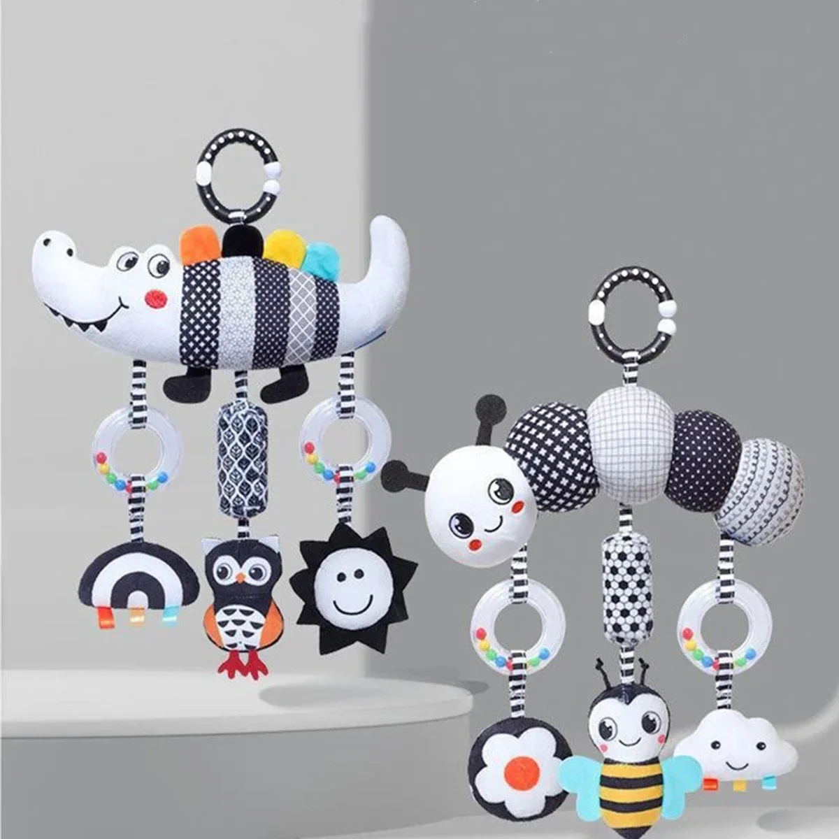 Baby Rattle Stroller Hanging Toy Newborn Sensory Toys - Image 2