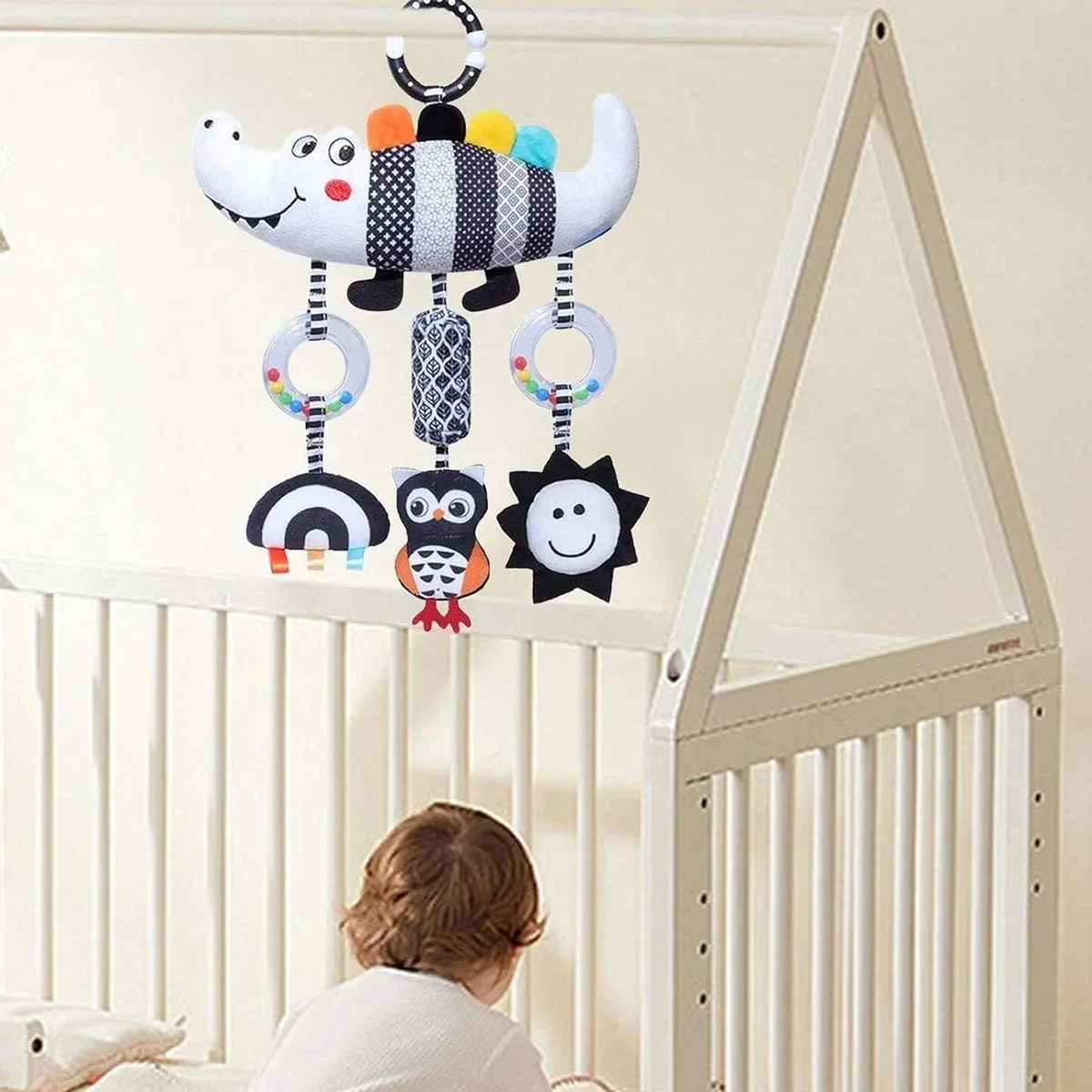 Baby Rattle Stroller Hanging Toy Newborn Sensory Toys - Image 7