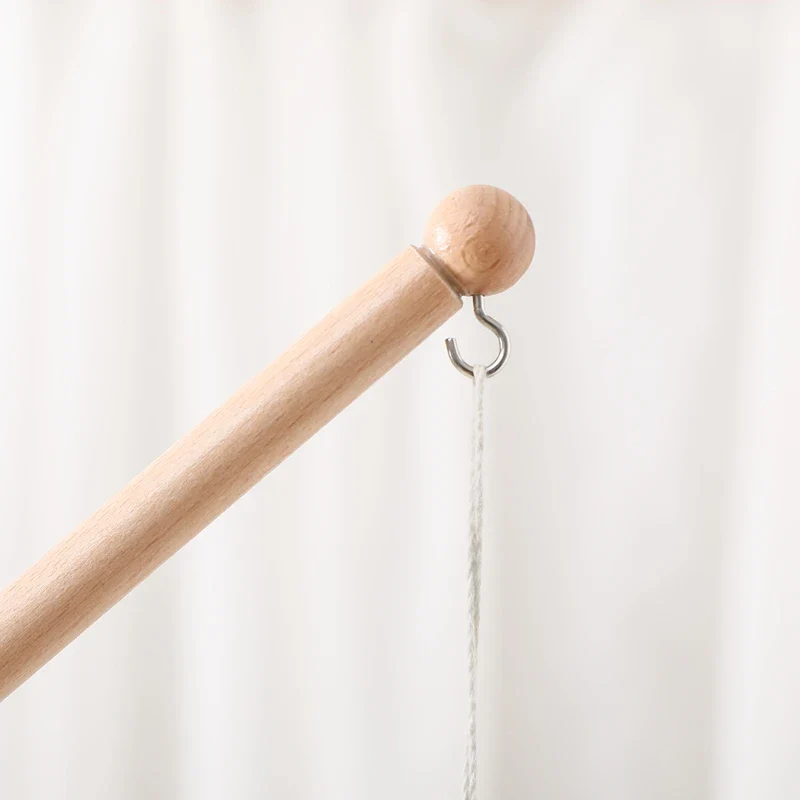 Wooden Baby Mobile Crib Arm Holder Newborn Sensory Toys - Image 10