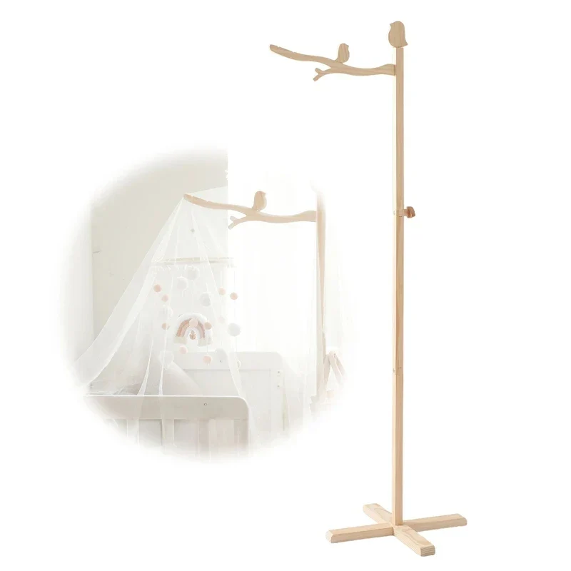 Wooden Baby Mobile Crib Arm Holder Newborn Sensory Toys - Image 29