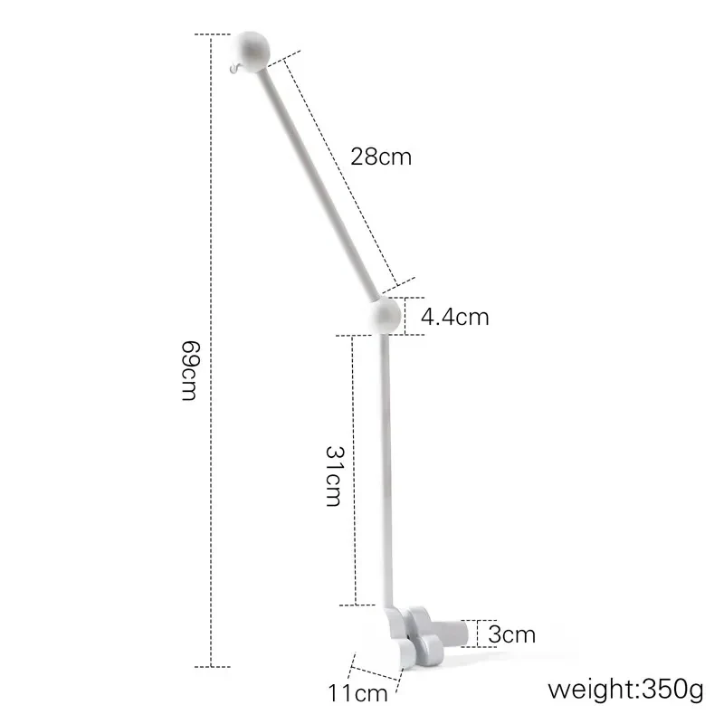 Wooden Baby Mobile Crib Arm Holder Newborn Sensory Toys - Image 35
