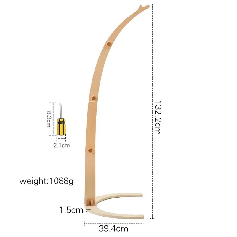 Wooden Baby Mobile Crib Arm Holder Newborn Sensory Toys - Image 56