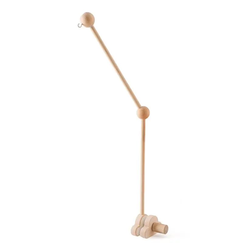 Wooden Baby Mobile Crib Arm Holder Newborn Sensory Toys - Image 59