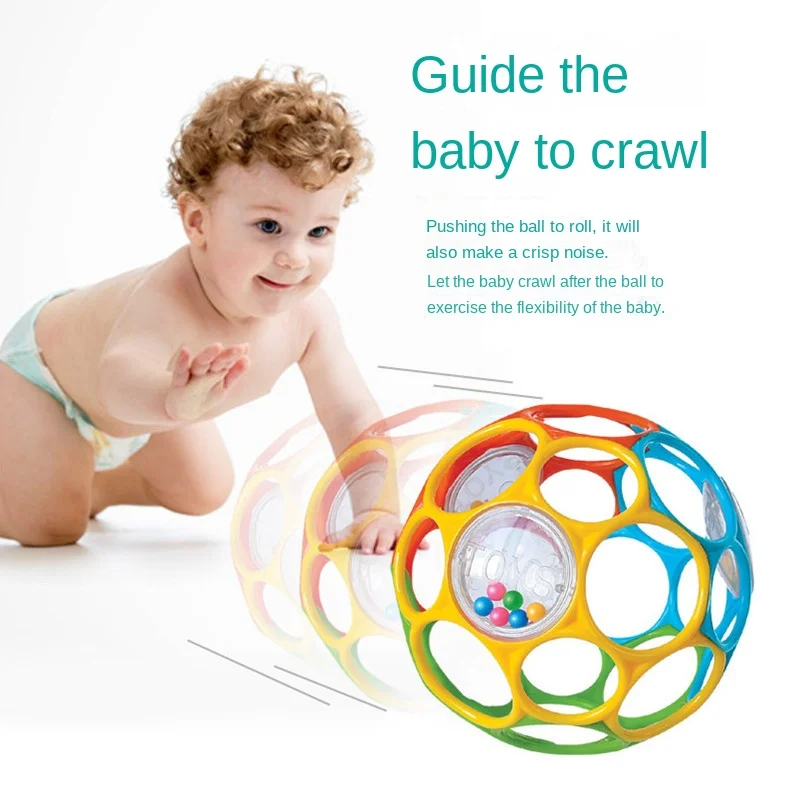 Baby Rattle Teether Ball Newborn Sensory Toys Soft Safe - Image 12