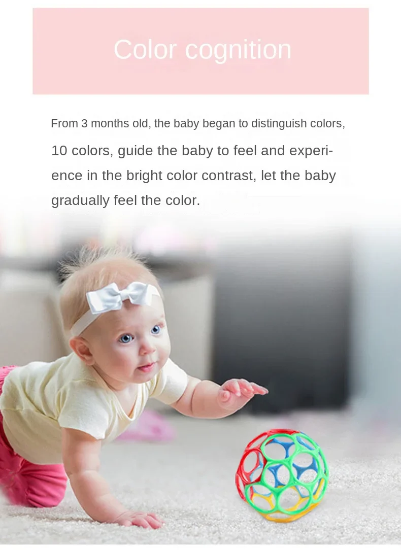 Baby Rattle Teether Ball Newborn Sensory Toys Soft Safe - Image 15