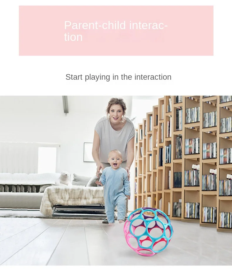 Baby Rattle Teether Ball Newborn Sensory Toys Soft Safe - Image 16