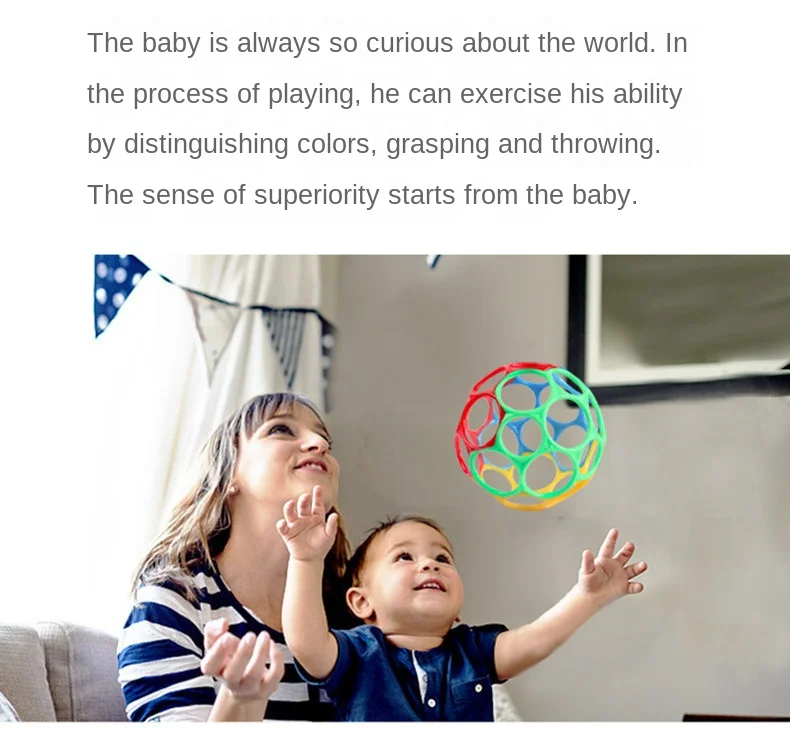 Baby Rattle Teether Ball Newborn Sensory Toys Soft Safe - Image 17