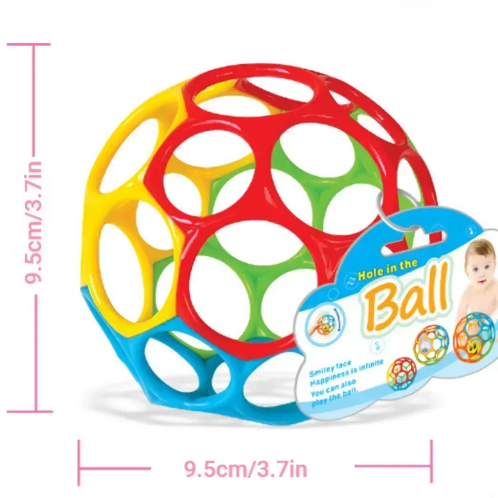 Baby Rattle Teether Ball Newborn Sensory Toys Soft Safe - Image 19
