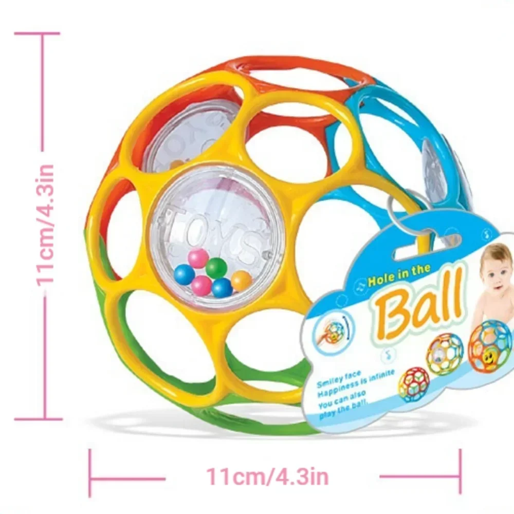 Baby Rattle Teether Ball Newborn Sensory Toys Soft Safe - Image 22