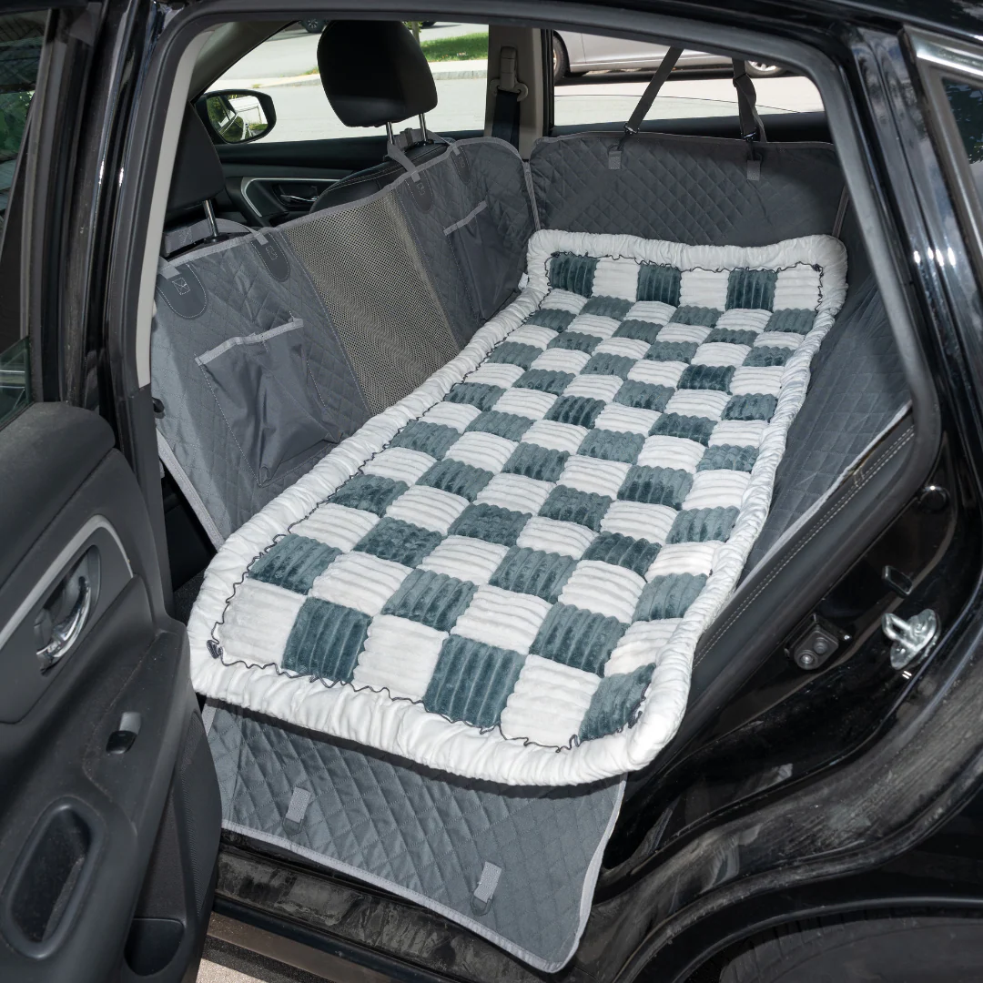 Backseat Dog Bed Large Plush Pet Car Seat Bed For Cozy Rides Fall 2025 Travel Must Have Mess Free - Image 2